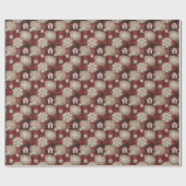Papier Cadeau Rustic Buffalo Plaid Barn Christmas Wrapping Paper (Plat)