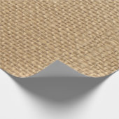 Papier Cadeau Rustic Burlap Arrière - plan (Coin)