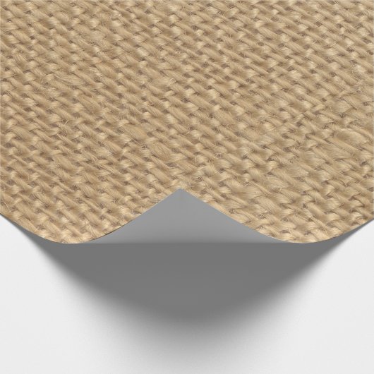 Papier Cadeau Rustic Burlap Arrière - plan (Coin)