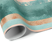 Papier Cadeau Rustic Celestial Stripe Moon Sun Earthy (8) (Coin rond)