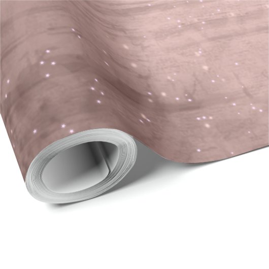 Papier Cadeau Rustic Country Chic Brown (Coin rond)