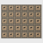 Papier Cadeau Rustic Country Family Nom Cabin dans les Woods (Plat)