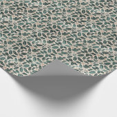 Papier Cadeau Rustic Holly Christmas (Coin)