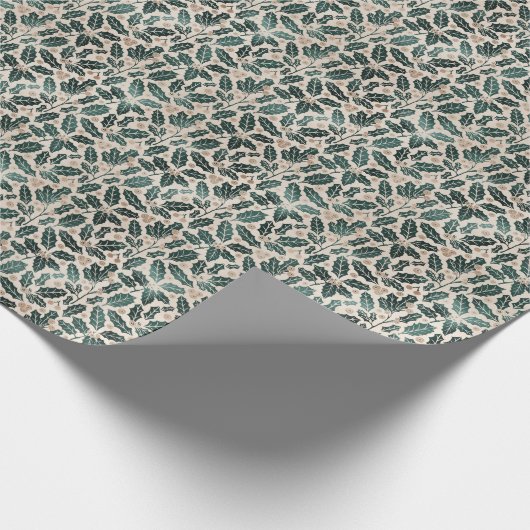 Papier Cadeau Rustic Holly Christmas (Coin)