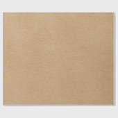 Papier Cadeau Rustic Kraft Simple Élégant Bohème (Plat)