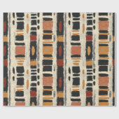 Papier Cadeau Rustic Mudcloth Geometric Pattern (1) (Plat)