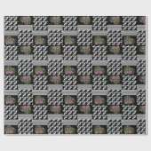 Papier Cadeau Rustic, patchwork, rose (Plat)