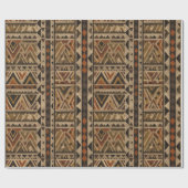 Papier Cadeau Rustic Southwestern Stripe Pattern (2) (Plat)