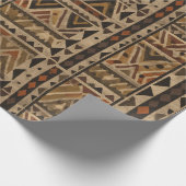 Papier Cadeau Rustic Southwestern Stripe Pattern (2) (Coin)