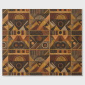 Papier Cadeau Rustic Southwestern Stripe Pattern (4) (Plat)