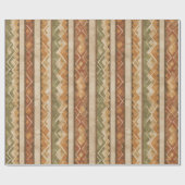 Papier Cadeau Rustic Southwestern Stripe Pattern (7) (Plat)