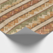 Papier Cadeau Rustic Southwestern Stripe Pattern (7) (Coin)