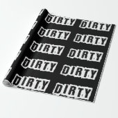 Papier Cadeau Rustic Urban Dirty 30 Trente Anniversaire (Déroulé)