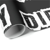 Papier Cadeau Rustic Urban Dirty 30 Trente Anniversaire (Coin rond)