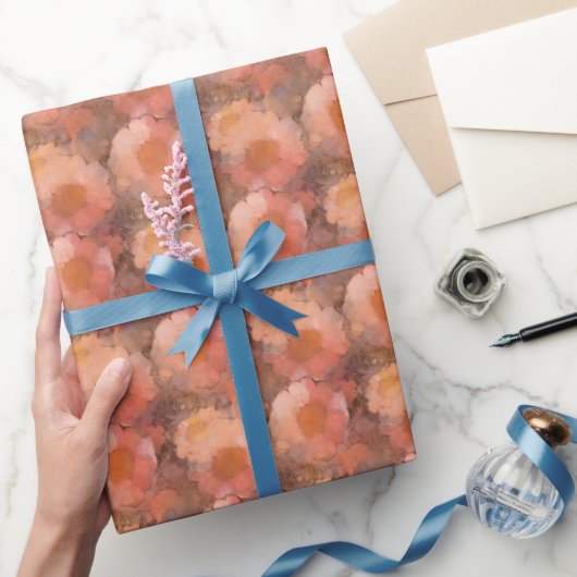 Papier Cadeau Rustic Watercolor Daisy Floral Pattern (Cadeaux)