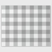 Papier Cadeau Rustique Agriturismo Buffalo gris Check Plaid (Plat)
