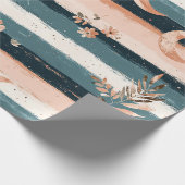 Papier Cadeau Rustique Céleste Rayure Lune Soleil Terrien (2) (Coin)