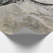 Papier Cadeau Rustique Crâne de vache Occidentale Texture noire (Coin)