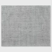 Papier Cadeau Rustique Faux Gris clair Burlap Texture (Plat)