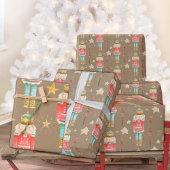 Papier Cadeau Rustique Kraft Le Noisette de Noël