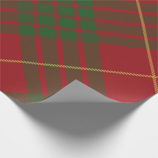 Papier Cadeau Rustique Plaid Élégant MacTavish Tartan (Coin)