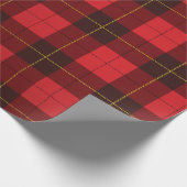Papier Cadeau Rustique Plaid Red Classic Tartan rouge (Coin)