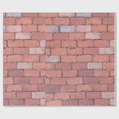 Papier Cadeau Rustique rouge brique sol texture motif cadeau (Plat)