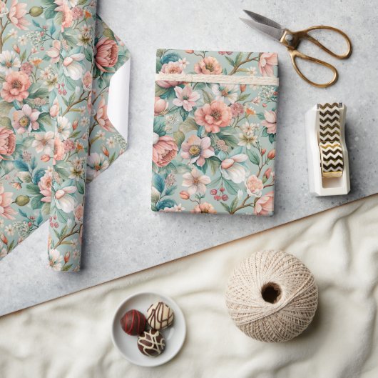 Papier Cadeau Rustique, Tea Party (Artisanat)