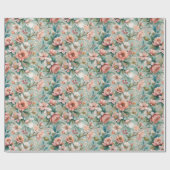 Papier Cadeau Rustique, Tea Party (Plat)