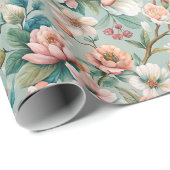 Papier Cadeau Rustique, Tea Party (Coin rond)