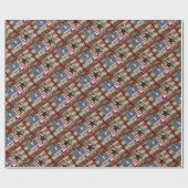 Papier Cadeau Rustique Texas Lone Star Texas Long Horn (Plat)