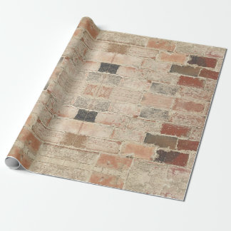 Papier Cadeau Rustique Unique Vintage Vieux brique Texture natur