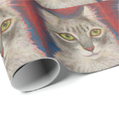 PAPIER CADEAU RUTHIE LE PAPIER D'EMBALLAGE DE CAT (Coin rond)