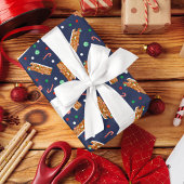 Papier Cadeau RV en pain d'épices Classe C Camper Noël