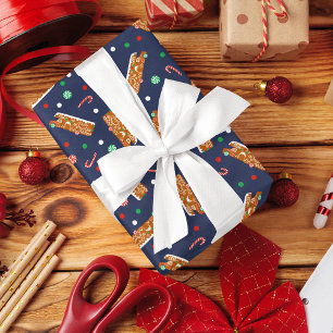 Papier Cadeau RV en pain d'épices Classe C Camper Noël