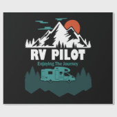 Papier Cadeau RV Pilot Camping Motorhome Travel Vacation Gift (Plat)