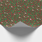 Papier Cadeau Rythmes sauvages de Noël (Coin)