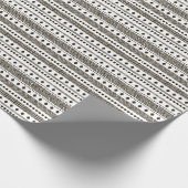 Papier Cadeau Rythmes tribaux : Motifs géométriques ethniques (Coin)