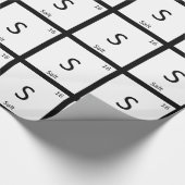 Papier Cadeau S - Chimie du sel Symbole de l'élément de table pé (Coin)