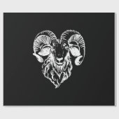 Papier Cadeau Sabbatique Baphomet Chèvre mal Satané (Plat)