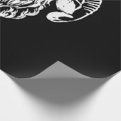 Papier Cadeau Sabbatique Baphomet Chèvre mal Satané (Coin)