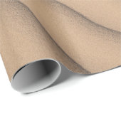 Papier Cadeau sable Brown (Coin rond)