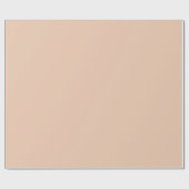 Papier Cadeau Sable du désert couleur solide (Plat)