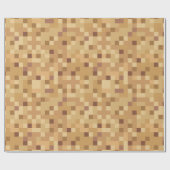 Papier Cadeau Sable Pixelé (Plat)
