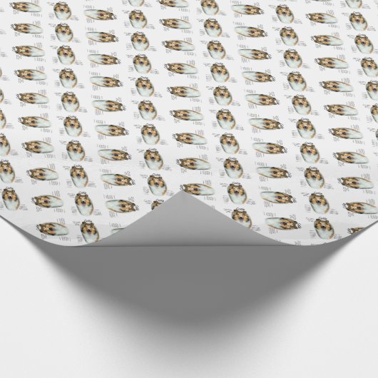 Papier Cadeau Sable Rough Collie Rencontrez la race (Coin)