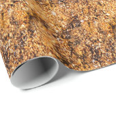 Papier Cadeau Sable sur un papier d'emballage texturé (Coin rond)