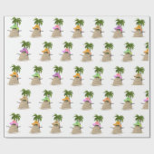 Papier Cadeau Sable Tropical Homme Avec Papier D'Enveloppement P (Plat)