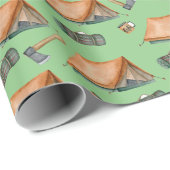 Papier Cadeau Sac à dos Tente Bushcraft Camping Motif Mug (Coin rond)