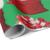 Papier Cadeau Sac père Noël (Coin rond)