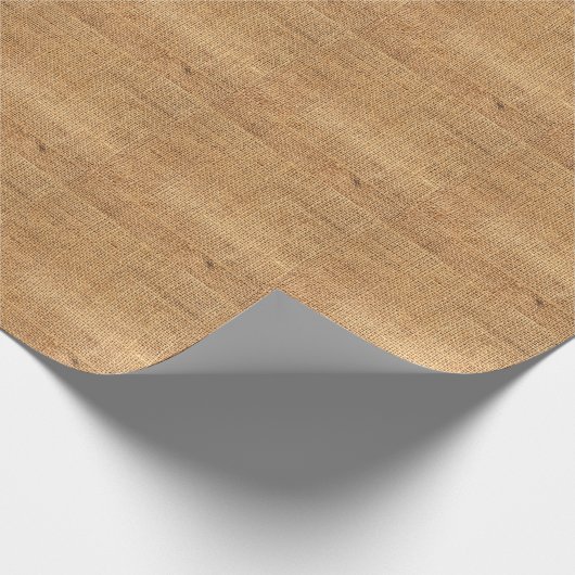 Papier Cadeau Sacoche Burlap Brown : Arrière - plan de tissu tex (Coin)